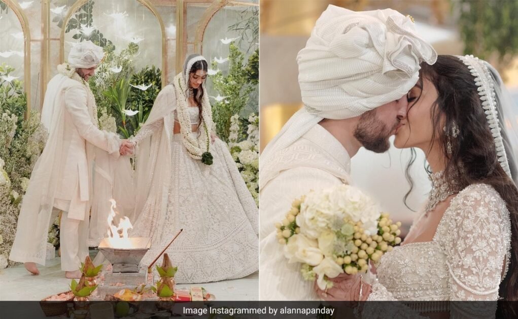 अलाना पांडे और इवोर मैक्रे की शादी का एल्बम - एक चुंबन के साथ सील