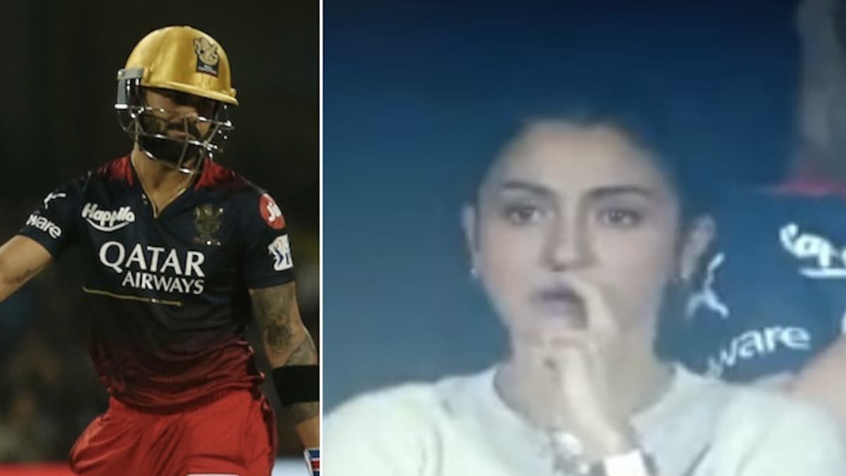 अनुष्का शर्मा ने RCB स्टार विराट कोहली के रूप में आईपीएल 2023 के खेल में 1 ओवर बनाम CSK में प्रस्थान किया।  देखो |  क्रिकेट खबर