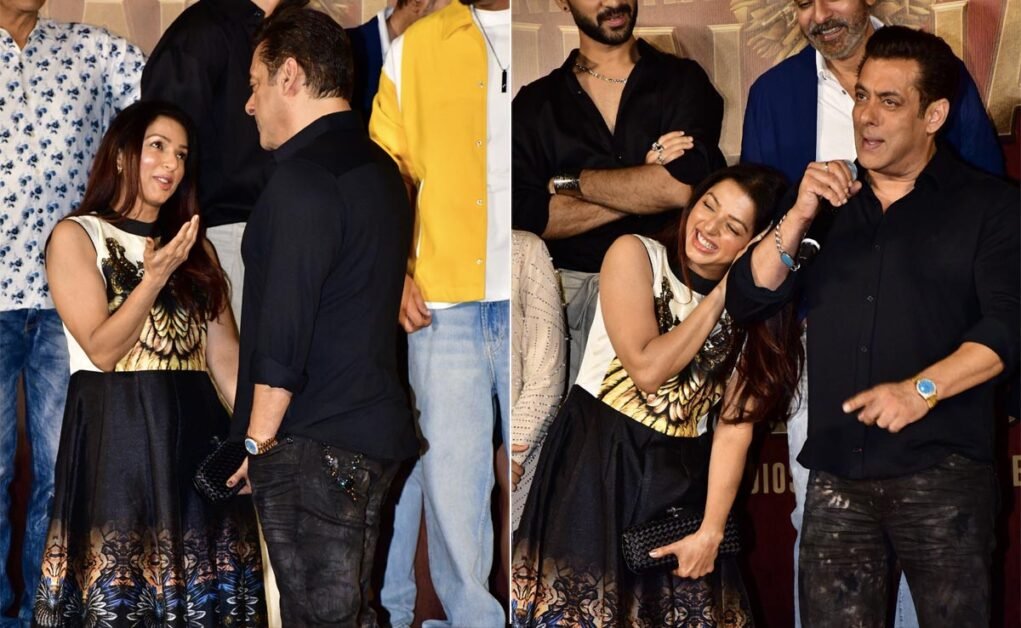 किसी का भाई किसी की जान ट्रेलर लॉन्च पर, सलमान खान और भूमिका चावला के लिए एक तेरे नाम रीयूनियन