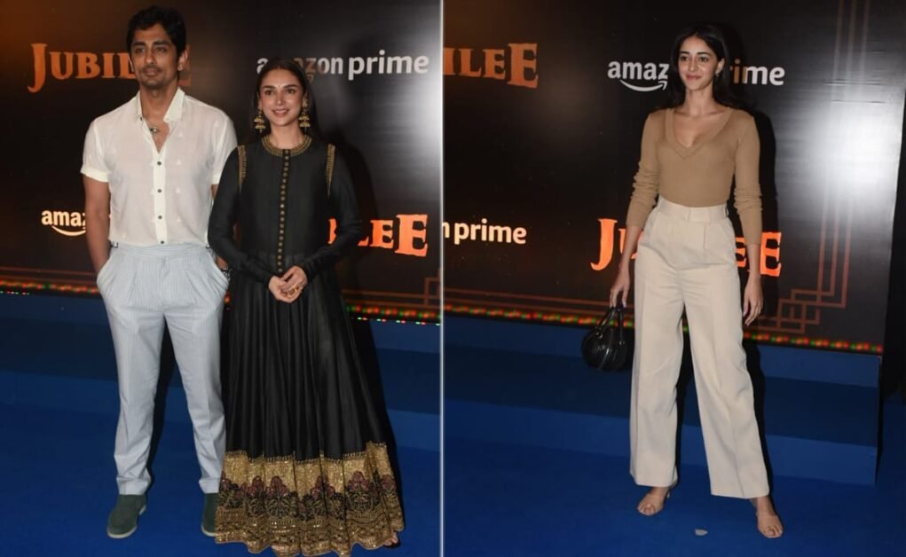 तस्वीरें: जुबली स्क्रीनिंग में अनन्या पांडे, अदिति राव हैदरी-सिद्धार्थ और अन्य सेलेब्स