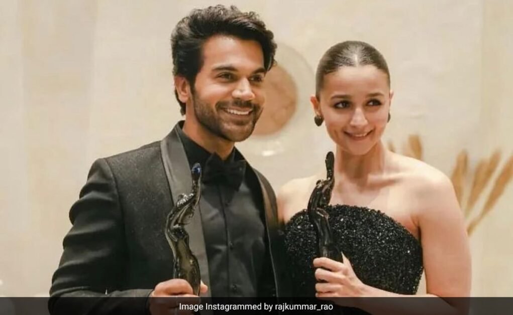 फिल्मफेयर अवार्ड्स 2023: विजेता आलिया भट्ट और राजकुमार राव अपनी 'वंडरफुल इवनिंग' में