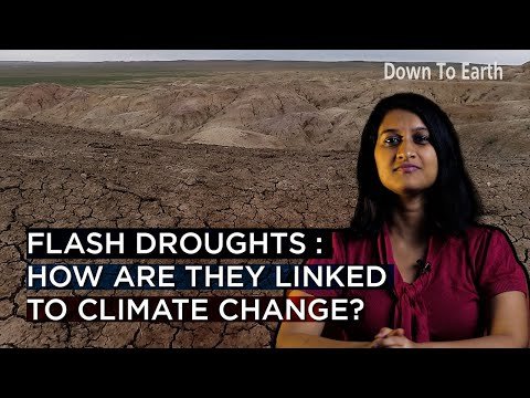 फ्लैश सूखा: वे जलवायु परिवर्तन से कैसे जुड़े हैं?