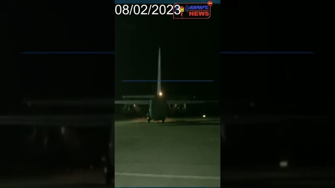 Uttar Pradesh: An Indian Air Force C130J-Hercules aircraft from Hindon airbase left for Syria