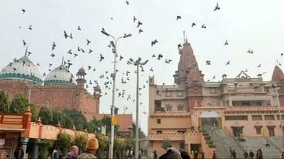Shri Krishna Janambhoomi Case Shape of flower circle on the steps of Begum Sahiba Mosque of Agra