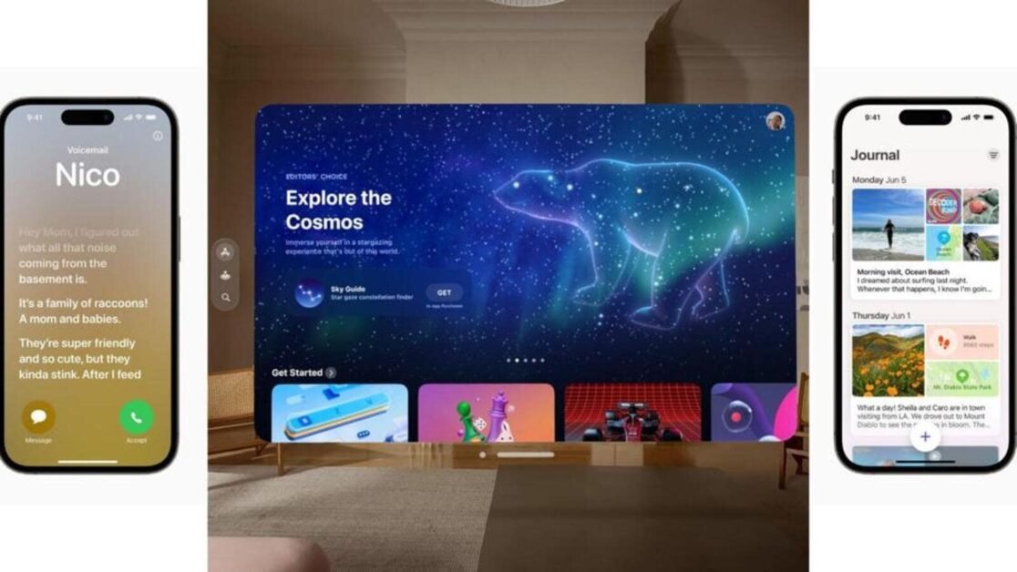 Apple का AI प्ले, एक अंतर के साथ: विजनओएस, जर्नल, वीडियो कॉल, एयरपॉड्स