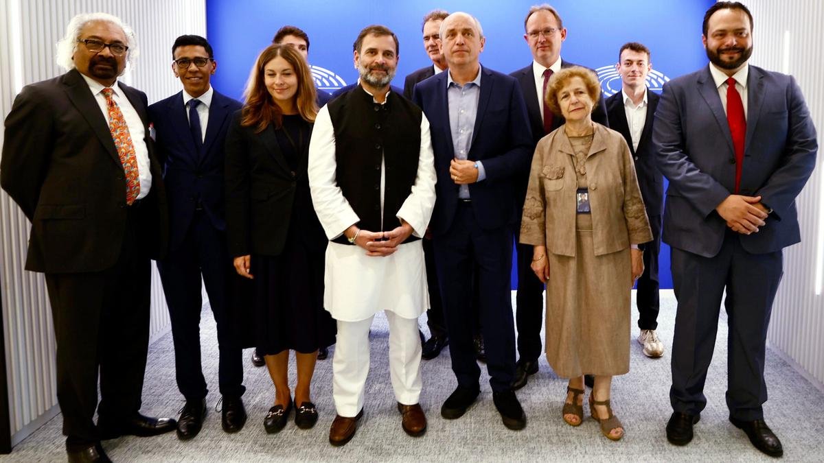 Rahul Gandhi holds talks with European Parliament members in Brussels