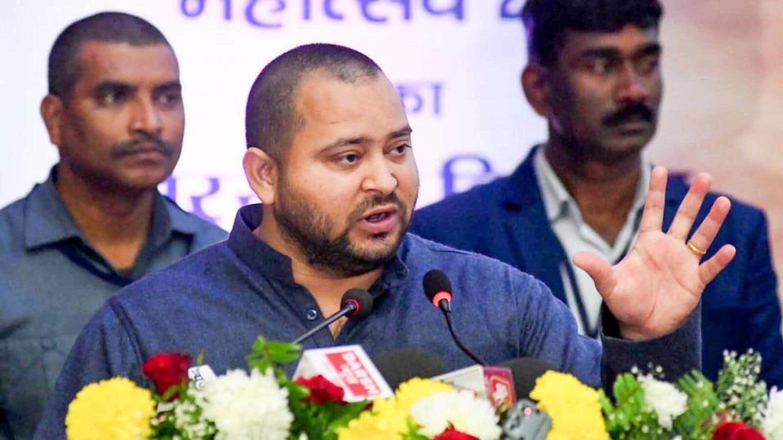 तेजस्वी ने डीएमके सांसद मारन की हिंदी भाषियों पर विवादित टिप्पणी की निंदा की