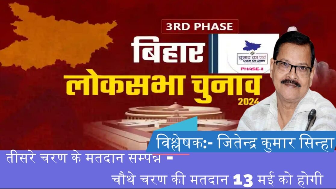 तीसरे चरण के मतदान सम्पन्न - चौथे चरण की मतदान 13 मई को होगी - 04 जून को होगी मतगणना