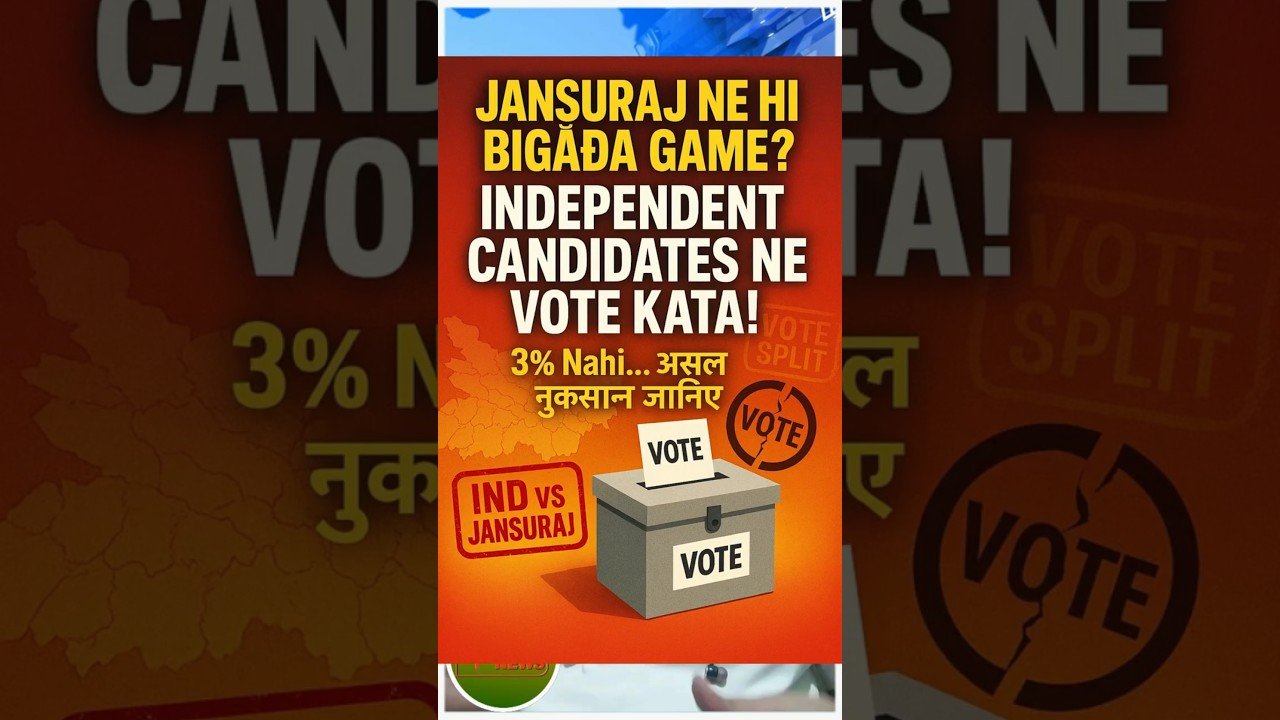 Jansuraj ne khud ka Vote Bank Toda? Independent Candidates ne Bigada Bihar Ka Result!