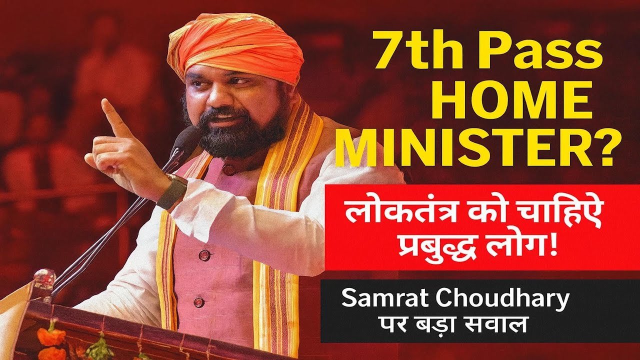 सातवाँ पास गृह मंत्री? लोकतंत्र को प्रबुद्ध विधायिका चाहिए | Samrat Choudhary vs Meritocracy