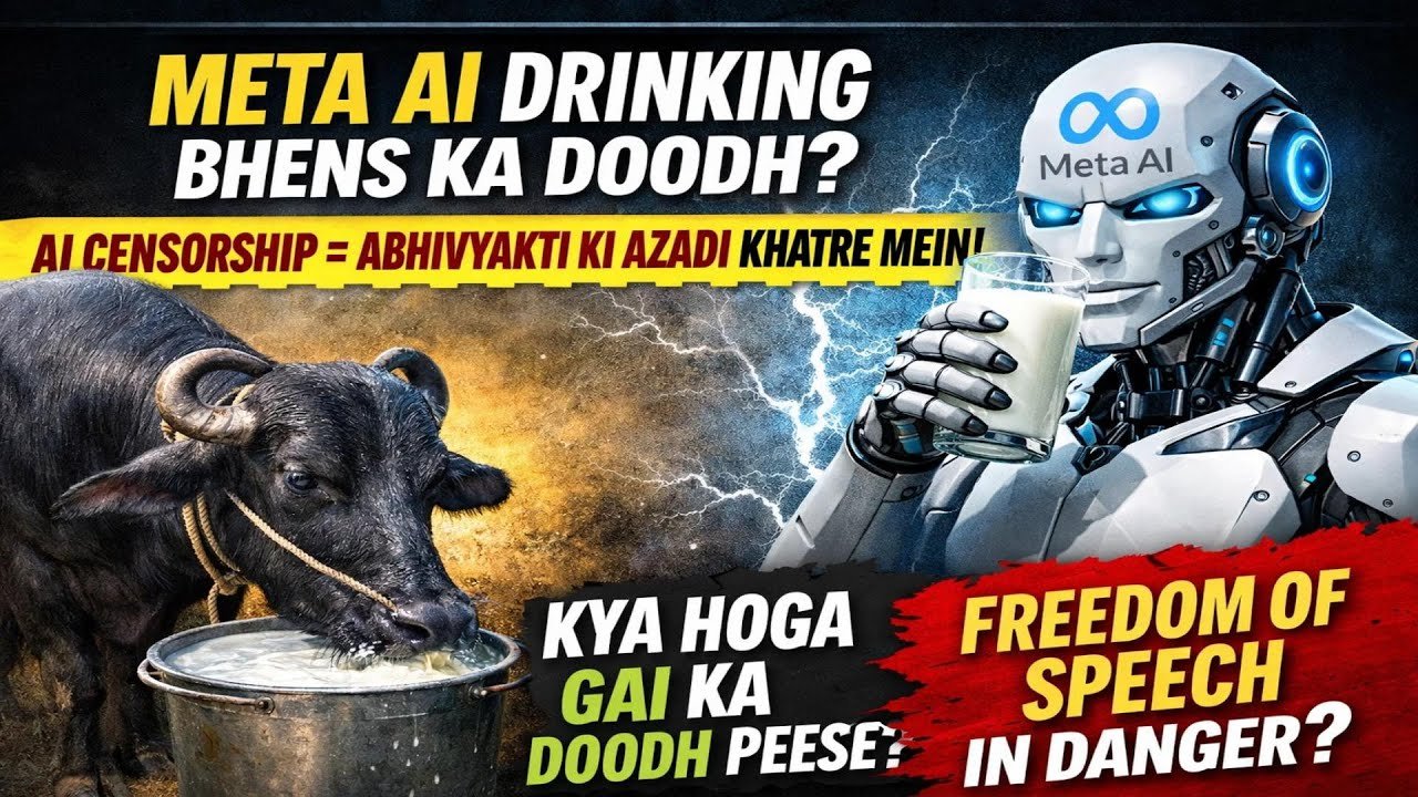 Meta AI Drinking Bhains Ka Doodh? | AI Censorship & Freedom of Speech Under Threat | Aware News 24