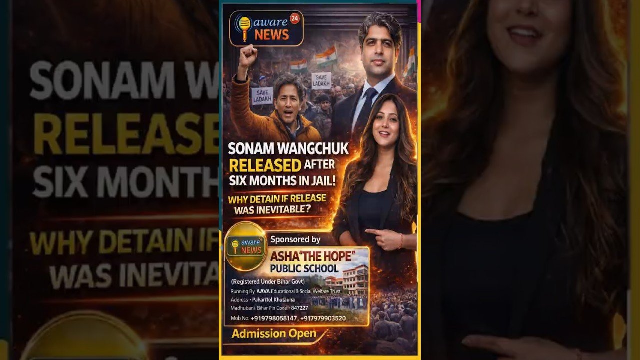 Sonam Wangchuk Riha, Lekin Ladakh Ke Sawaal Ab Bhi Zinda Hain | Ladakh Protest | Aware News 24